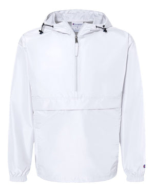 Champion Adult Packable Anorak Quarter-Zip Jacket - White