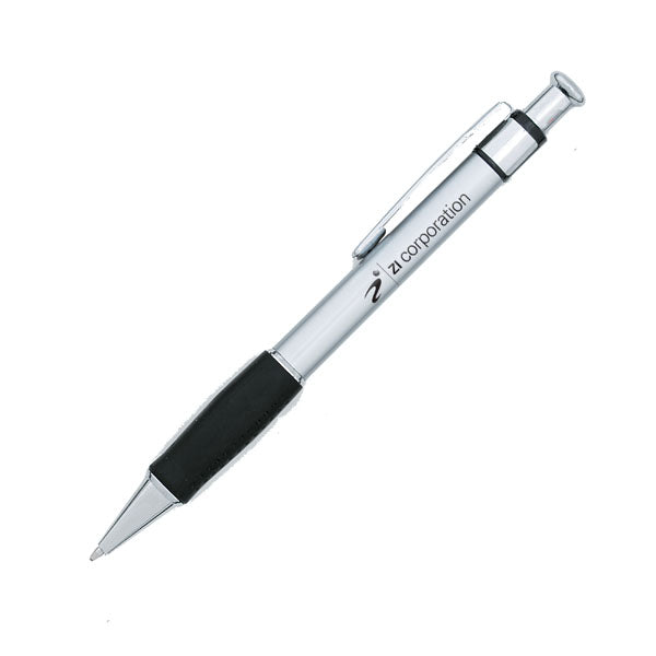 Charger Plastic Click-Action Promotional Pen - Silver
