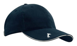 6 Panel Chino Twill Golf Cap - Custom Embroidered -