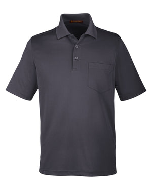 Harriton Men's Advantage Snag Protection Plus IL Pocket Polo - Dark Charcoal