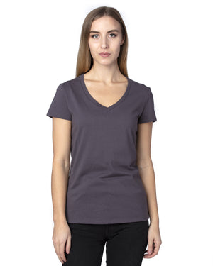 Ladies' Ultimate CVC V-Neck T-Shirt - Graphite