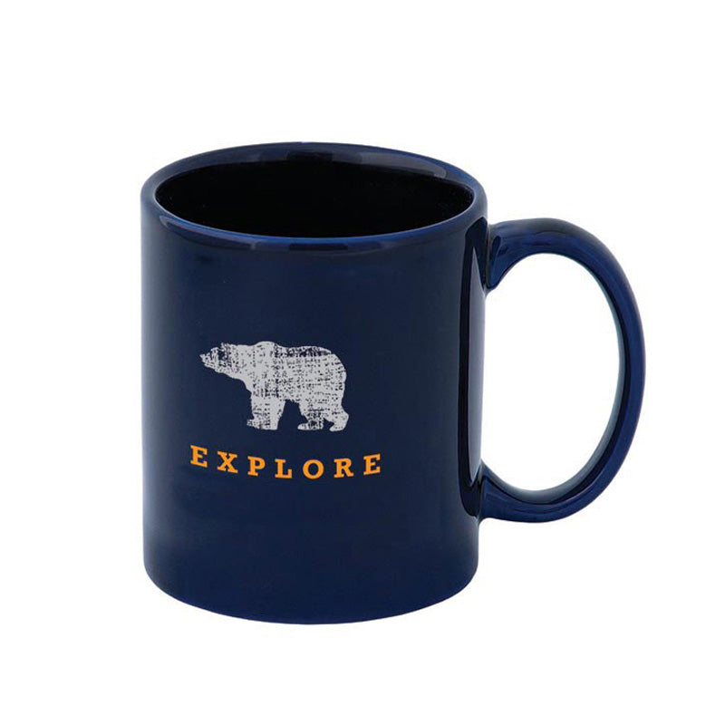 11 oz. Zion “C” Handle Ceramic Mug - Cobalt Blue