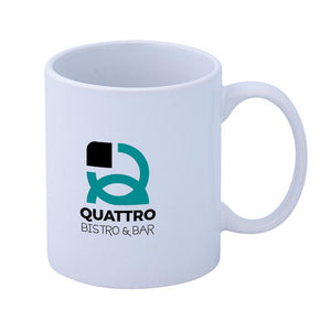 11 oz. Zion “C” Handle Ceramic Mug - White