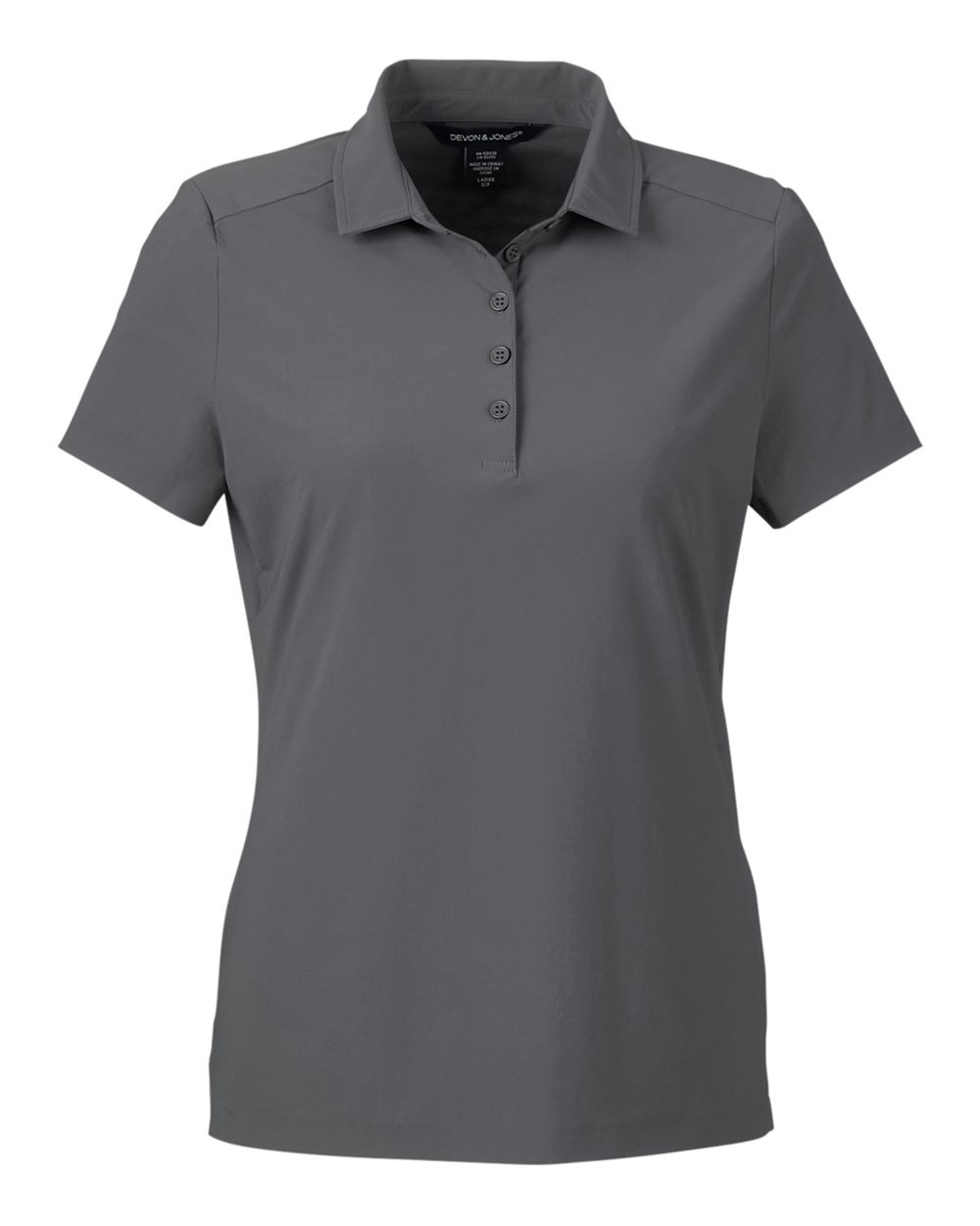 Devon & Jones CrownLux Performance® Ladies' Windsor Welded Polo - Graphite