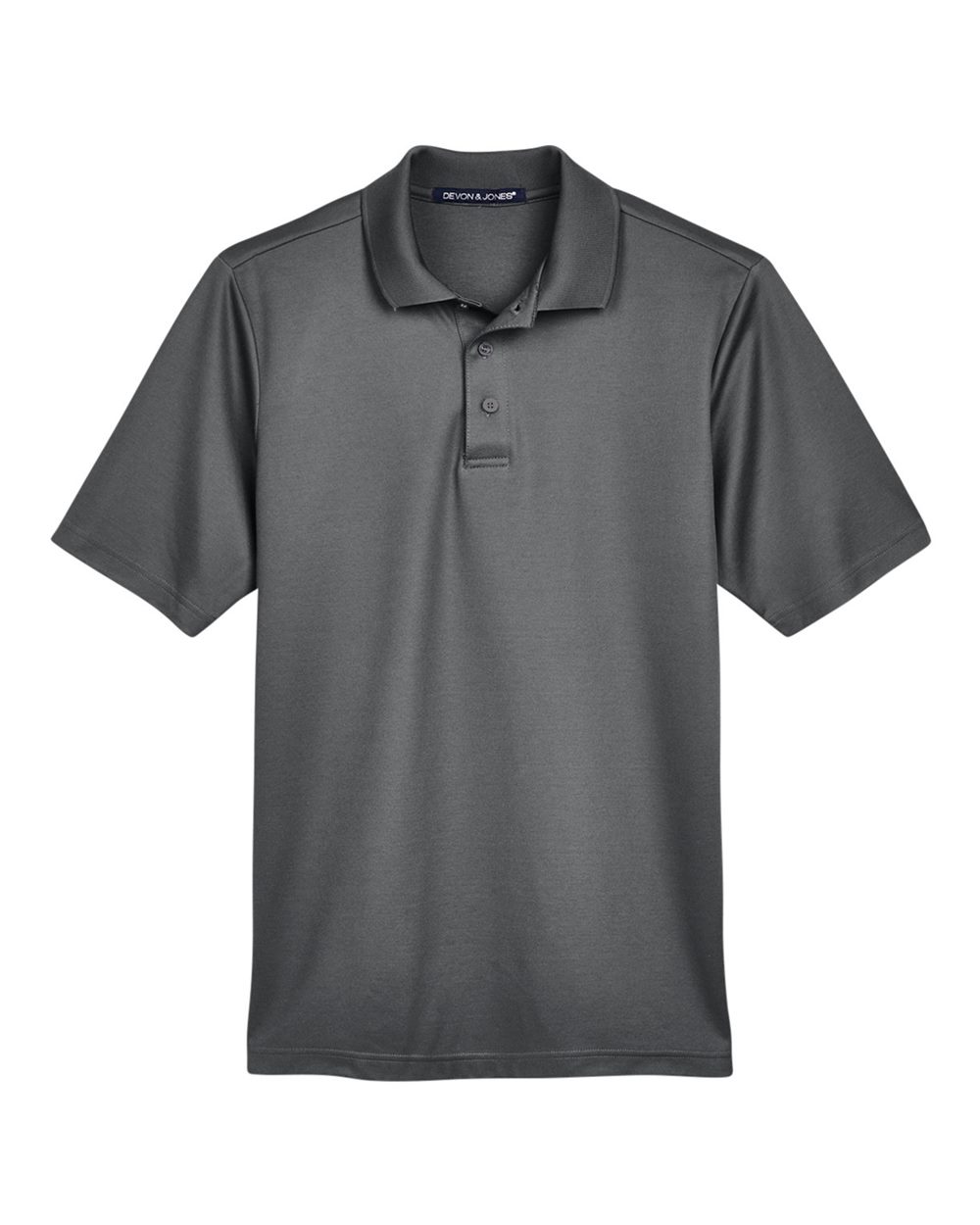 Devon & Jones CrownLux Performance™ Men's Plaited Polo - Graphite