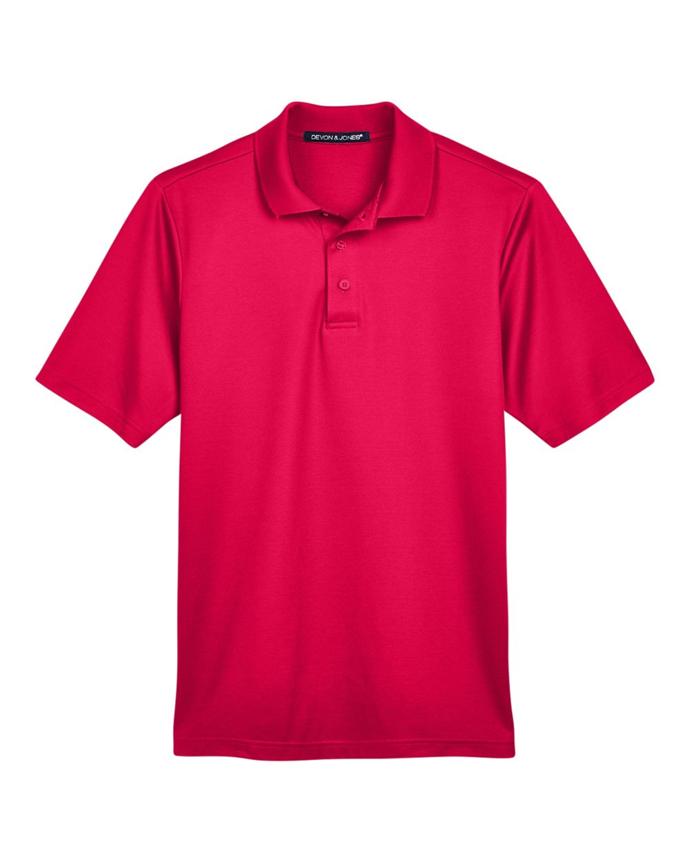 Devon & Jones CrownLux Performance™ Men's Plaited Polo - Red