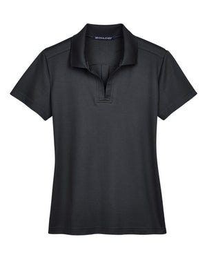 Devon & Jones CrownLux Performance™ Ladies' Plaited Polo - Black