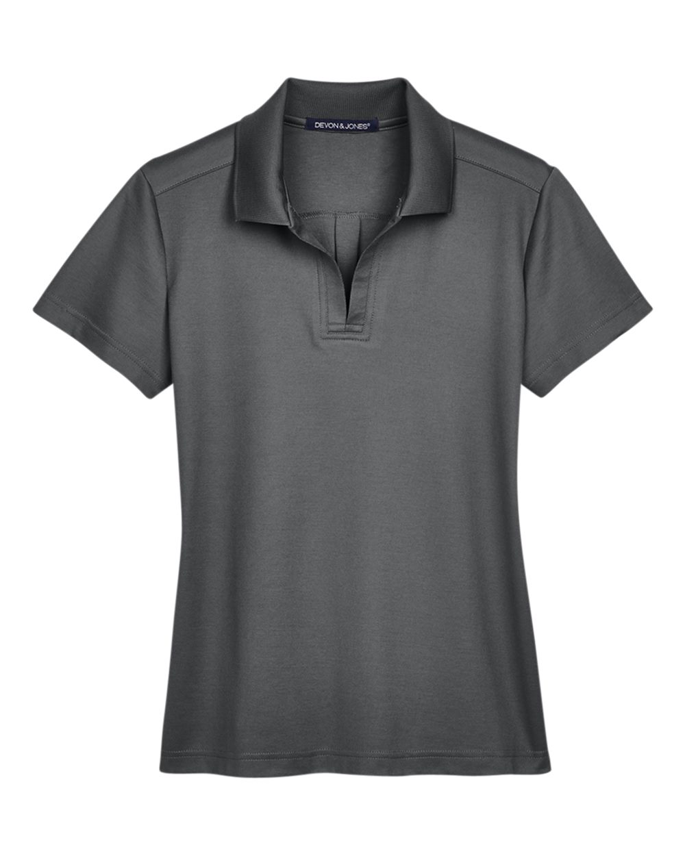 Devon & Jones CrownLux Performance™ Ladies' Plaited Polo - Graphite