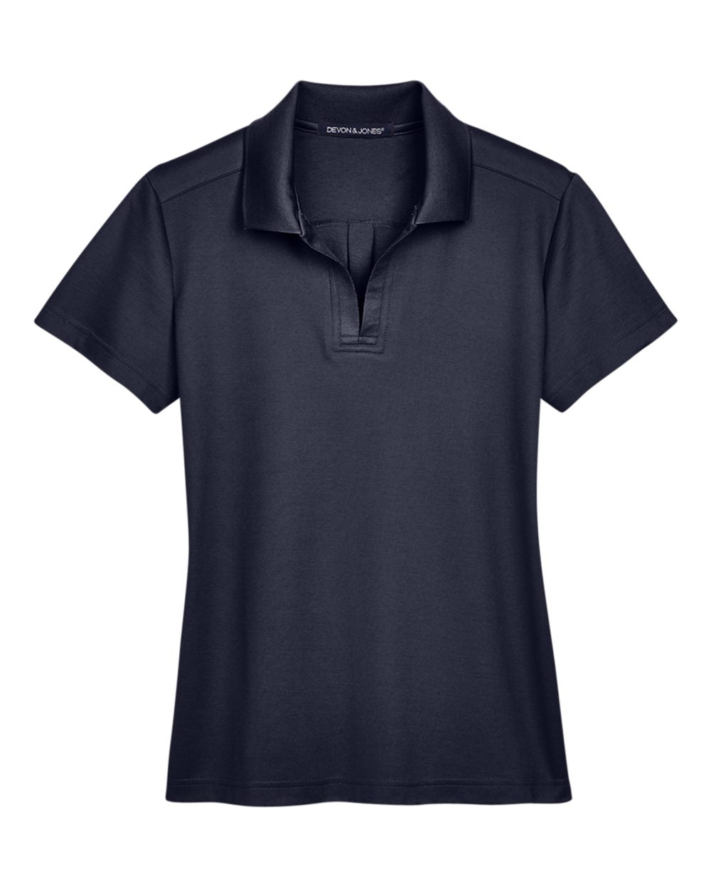 Devon & Jones CrownLux Performance™ Ladies' Plaited Polo - Navy