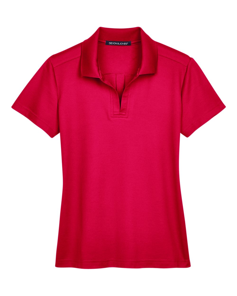 Devon & Jones CrownLux Performance™ Ladies' Plaited Polo - Red