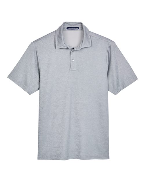 Devon & Jones CrownLux Performance® Men's Address Melange Polo - Grey Melange