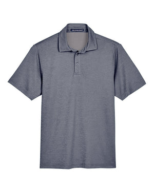 Devon & Jones CrownLux Performance® Men's Address Melange Polo - Navy Heather