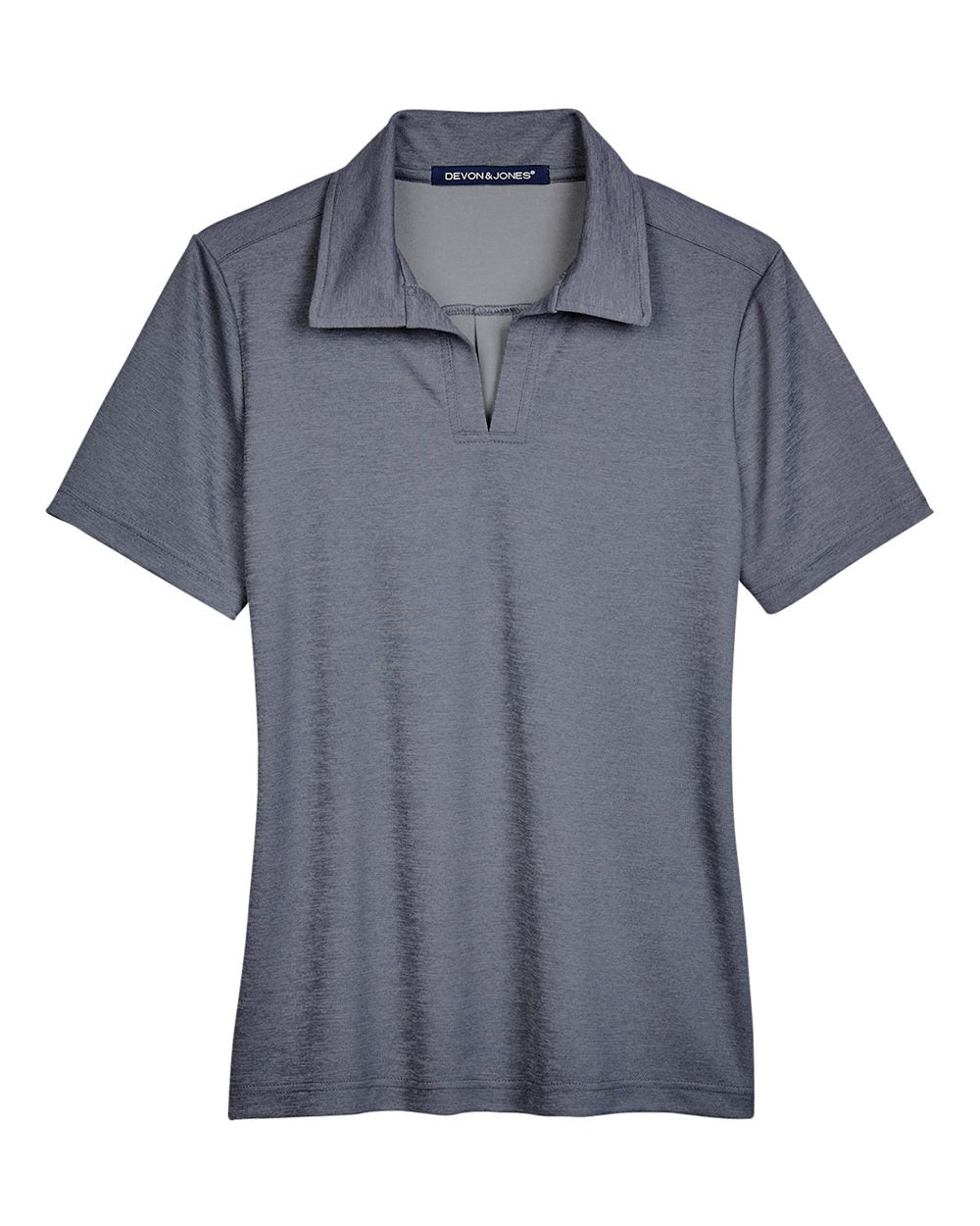 Devon & Jones CrownLux Performance® Ladies' Address Melange Polo - Navy Heather