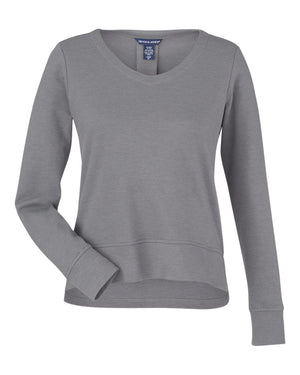 Devon & Jones New Classics® Ladies' Charleston Pullover - Graphite Melange