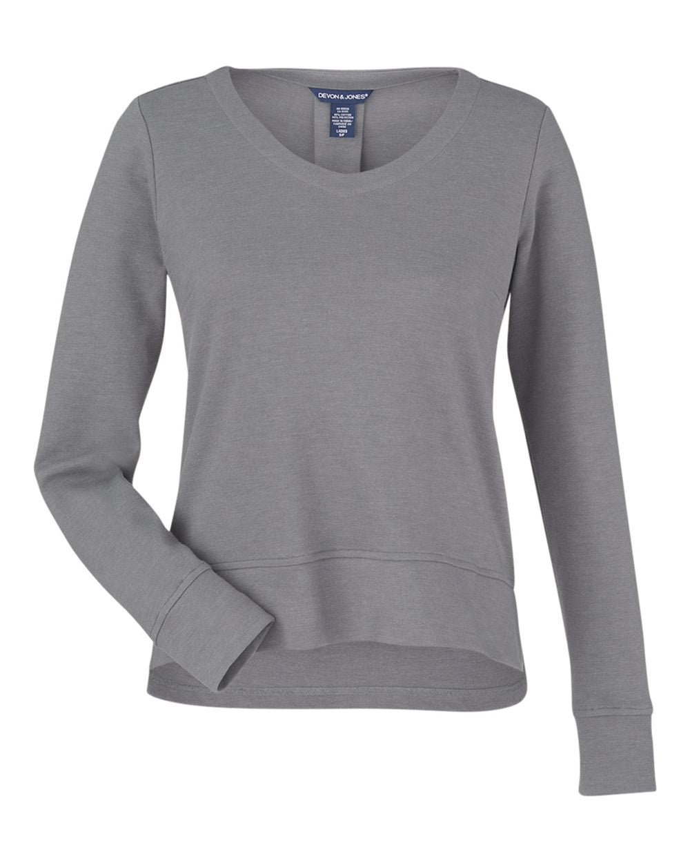 Devon & Jones New Classics® Ladies' Charleston Pullover - Graphite Melange