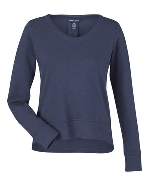 Devon & Jones New Classics® Ladies' Charleston Pullover - Navy Melange