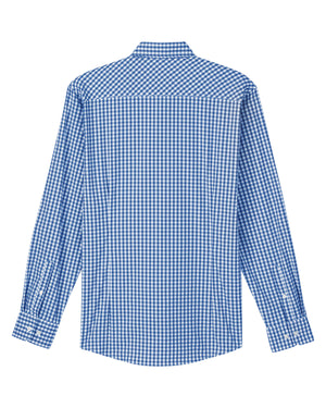 Devon & Jones CrownLux Performance® Men's Gingham Shirt - Back