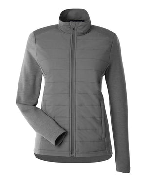 Devon & Jones New Classics® Ladies' Charleston Hybrid Jacket - Graphite Melange/ Graphite