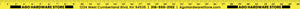 5/32" Fluorescent Enameled Yardsticks - Fluorescent Yellow
