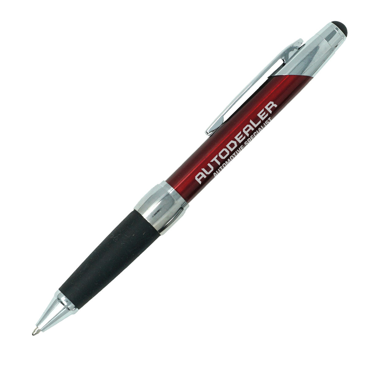 Enclave Metal Twist Action Pen with Soft Stylus - Red