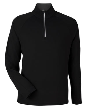 Men's Origin Performance Pique Quarter-Zip - Black/Carbon