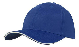 6 Panel Cap Breathable P-Twill with Sandwich - Custom Embroidered -