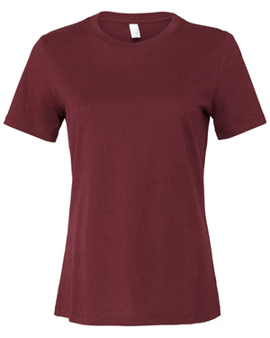 Ladies' Relaxed Jersey Short-Sleeve T-Shirt - Maroon