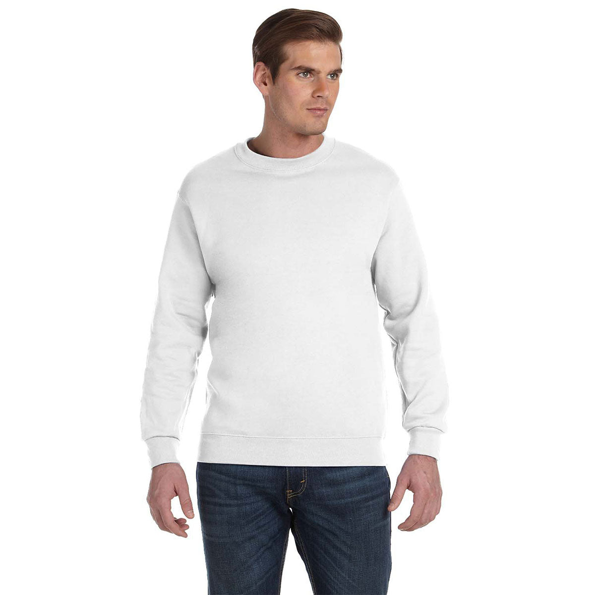 Gildan Dry Blend® 15 oz. Fleece Crew - White