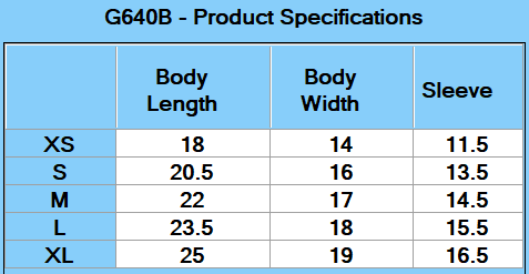 Gildan Youth Softstyle T-Shirt - Specs