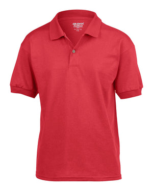 Gildan Youth Jersey Polo - Red