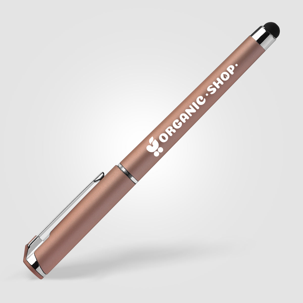 Islander Softy Metallic Gel Pen w/ Stylus - Rose Gold