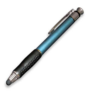 PDA Charger Soft Stylus Ball Point Pen - Blue