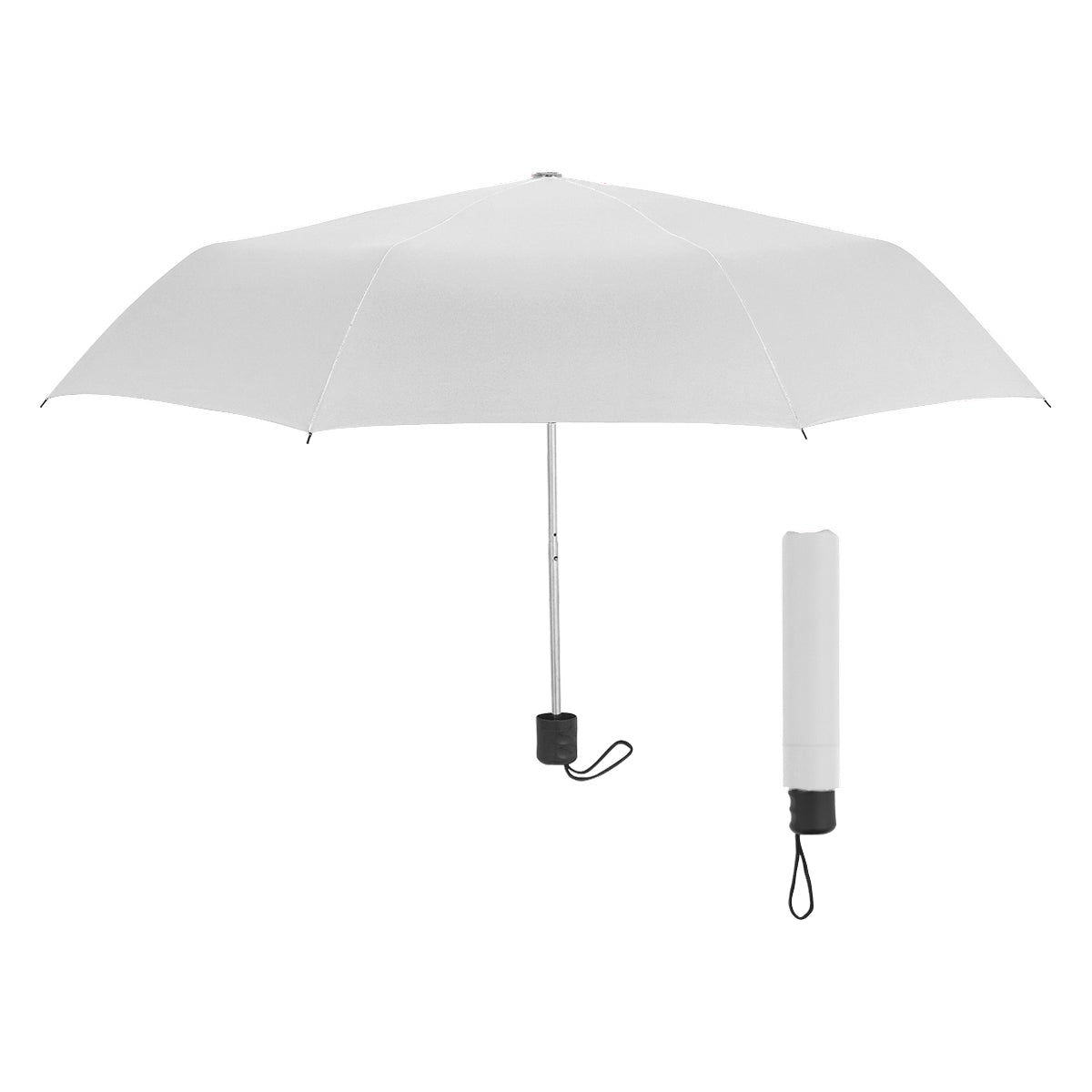 42" Arc Telescopic Umbrella With 100% RPET Canopy - White