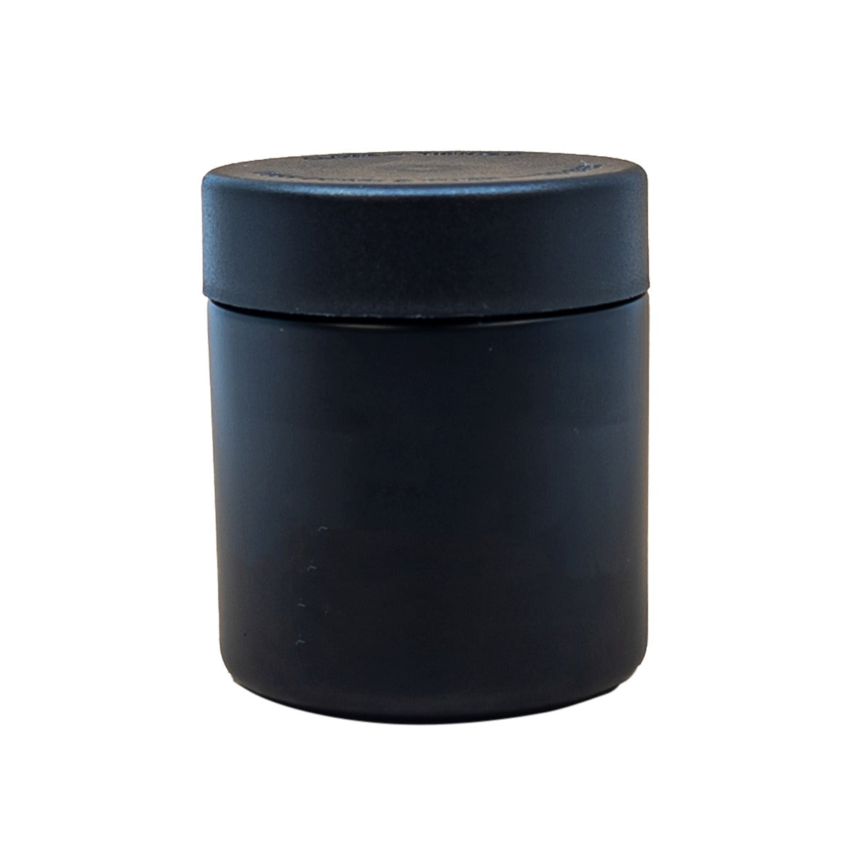 3 oz Solid Black Glass Jar - Black