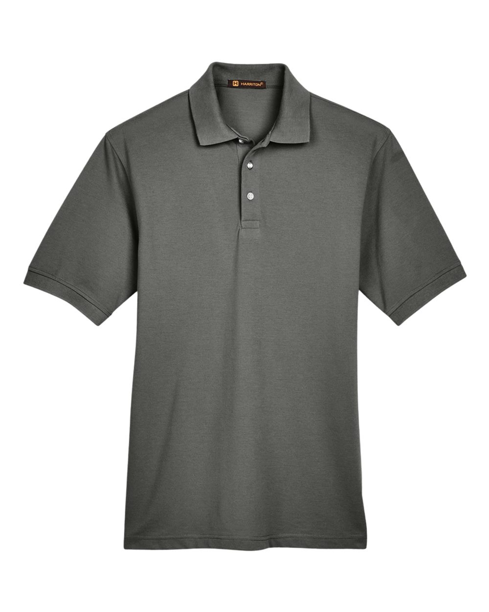 Harriton Men's 5.6 oz. Easy Blend Polo - Charcoal