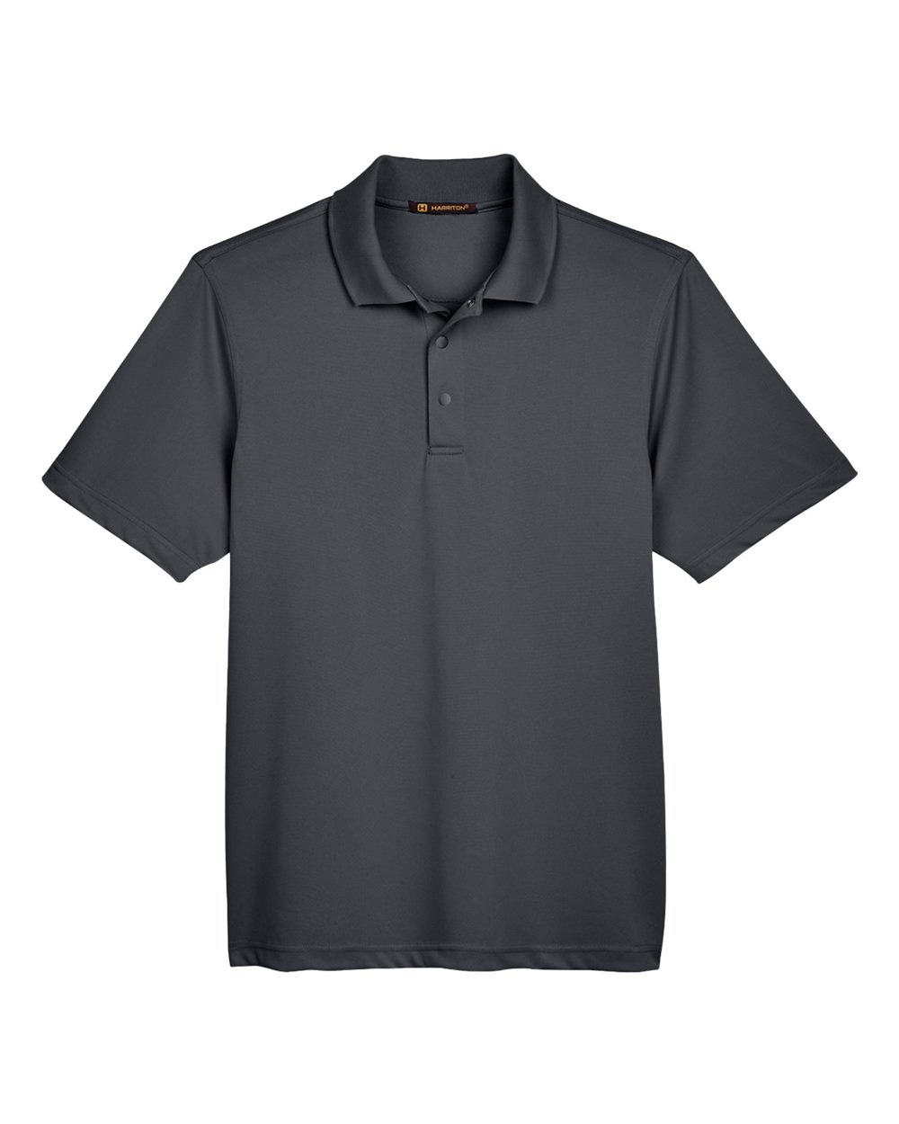 Harriton Men's Advantage Snag Protection Plus IL Snap Placket Polo - Dark Charcoal