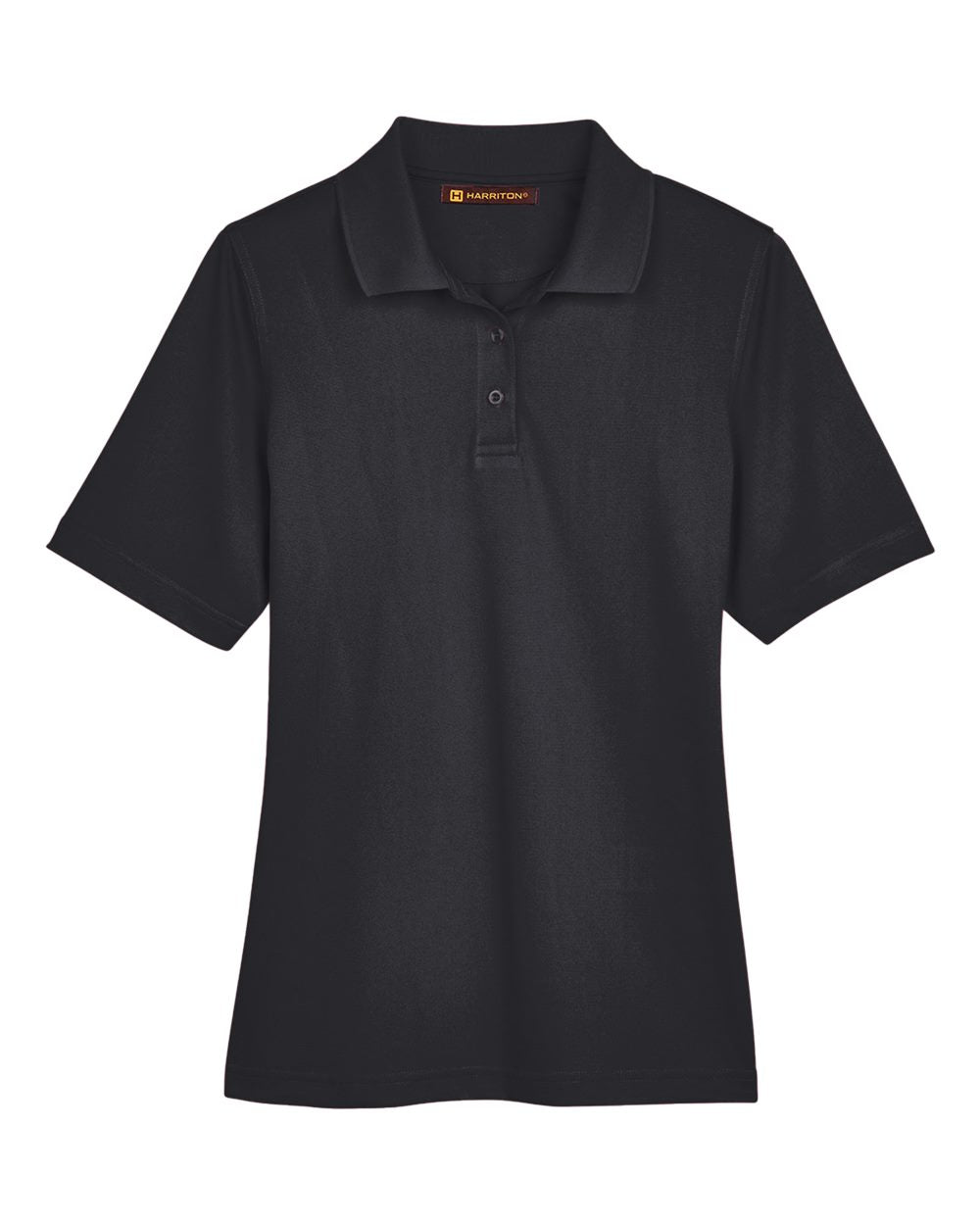Harriton Ladies' Advantage Snag Protection Plus Polo - Black