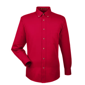 Men's Easy Blend™ Long-Sleeve Twill Shirt with Stain-Release - Red