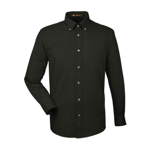 Men's Easy Blend™ Long-Sleeve Twill Shirt with Stain-Release - Black