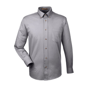 Men's Easy Blend™ Long-Sleeve Twill Shirt with Stain-Release - Dark Grey