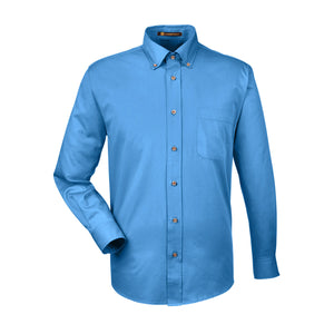 Men's Easy Blend™ Long-Sleeve Twill Shirt with Stain-Release - French Blue