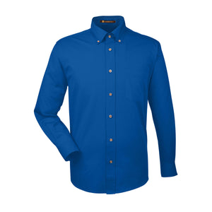 Men's Easy Blend™ Long-Sleeve Twill Shirt with Stain-Release - Navy