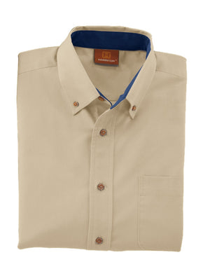 Men's Easy Blend™ Long-Sleeve Twill Shirt with Stain-Release - Stone