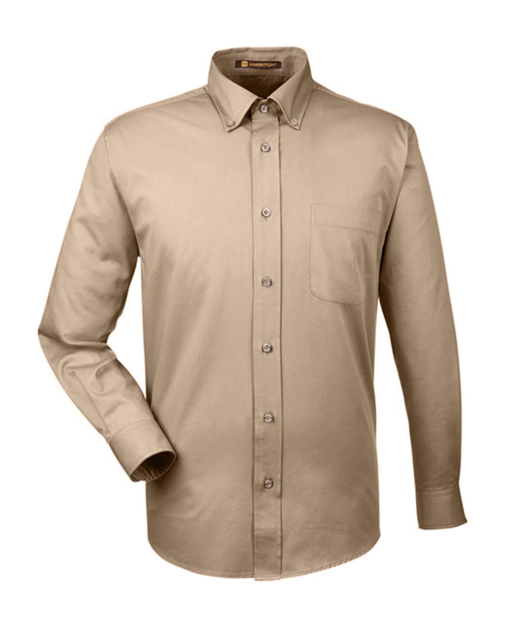 Harriton Men's Easy Blend™ Twill Shirt - Stone