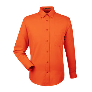 Men's Easy Blend™ Long-Sleeve Twill Shirt with Stain-Release - Team Orange