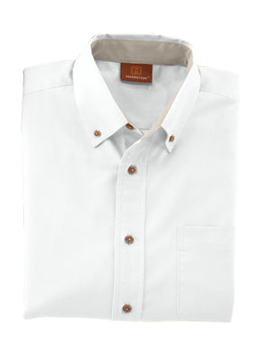 Men's Easy Blend™ Long-Sleeve Twill Shirt with Stain-Release - White