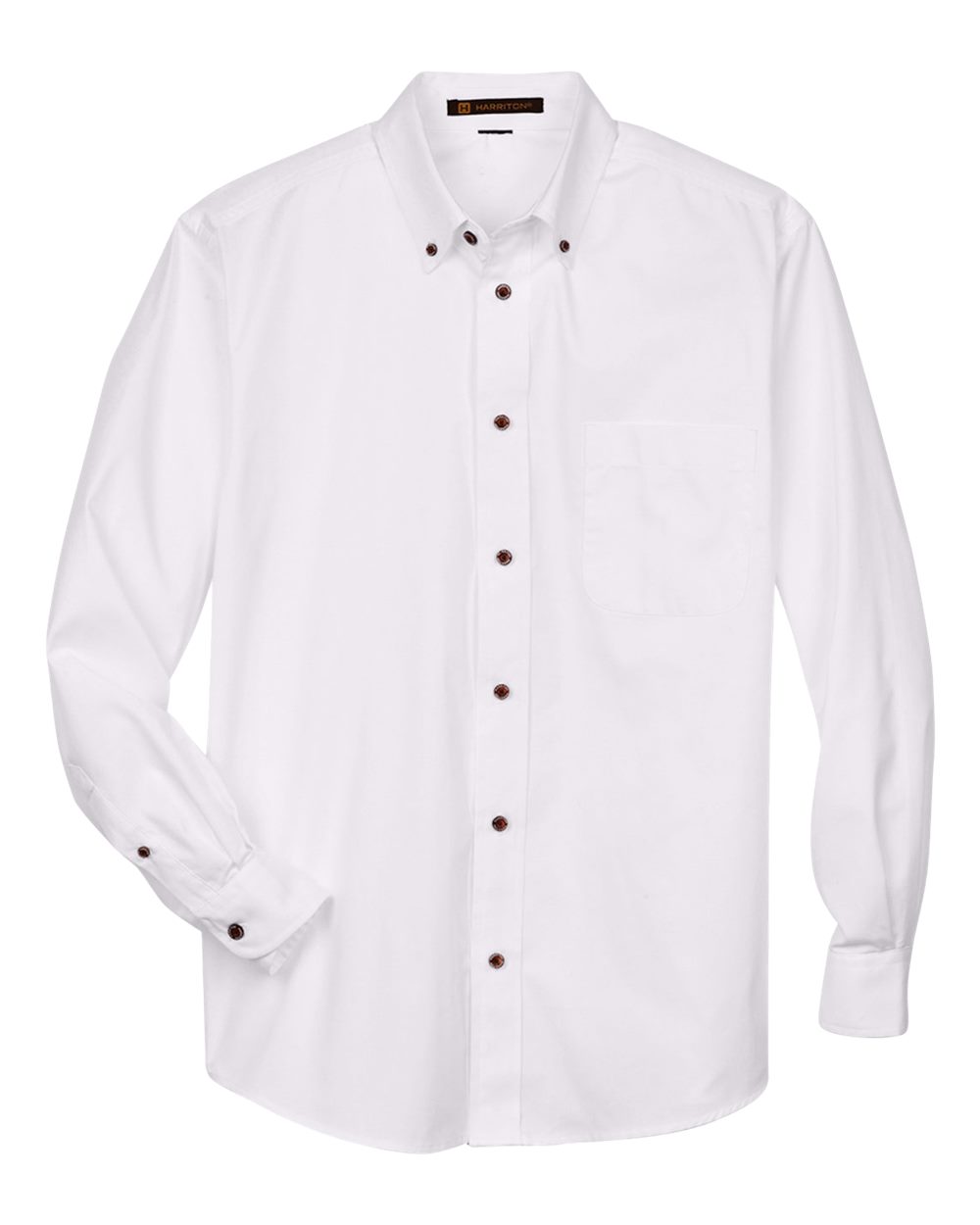 Harriton Men's Easy Blend™ Twill Shirt - White