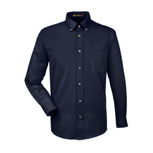 Men's Easy Blend™ Long-Sleeve Twill Shirt with Stain-Release - Wine