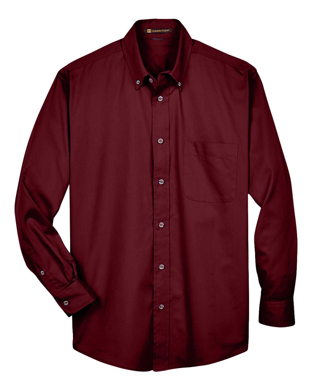 Harriton Men's Easy Blend™ Twill Shirt - Wine
