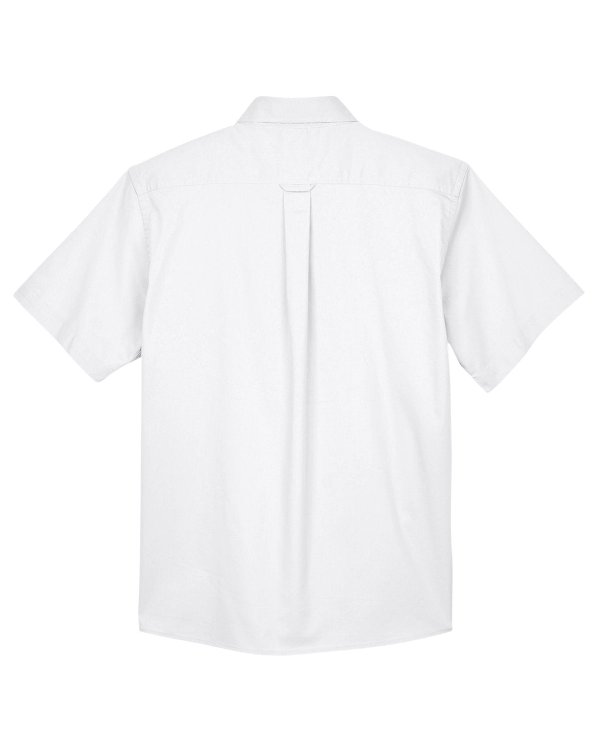 Harriton Men's Easy Blend™ Short-Sleeve Twill Shirt with Stain-Release - Back